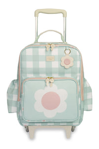 MOCHILA DE RODINHA KIDS MARGARIDA - MENTA