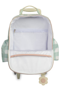 MOCHILA DE RODINHA KIDS MARGARIDA - MENTA