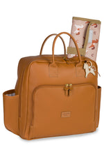 MOCHILA VINTAGE CAVALINHO LISA - CARAMELO