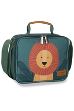 MOCHILA DE RODINHA + LANCHEIRA KIDS - LEÃO - VERDE - MASTERBAG KIDS