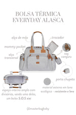 BOLSA TÉRMICA EVERYDAY ALASCA - CINZA - MASTERBAG
