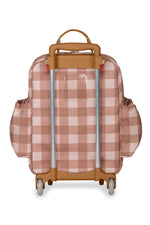 MOCHILA DE RODINHA + LANCHEIRA KIDS - COGUMELOS - CARAMELO - MASTERBAG KIDS