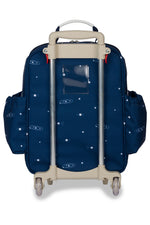 KIT MOCHILA DE RODINHA + LANCHEIRA KIDS - ESPAÇO - MARINHO