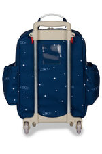 MOCHILA DE RODINHA + LANCHEIRA KIDS - ESPAÇO - MARINHO - MASTERBAG KIDS