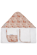 CONJUNTO DE TOALHAS CAVALINHOS - BEGE - MASTERBAG