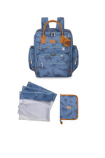 KIT DIA A DIA URBAN DINOSSAURO - AZUL - MASTERBAG