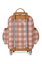 MOCHILA DE RODINHA KIDS COGUMELOS - CARAMELO - MASTERBAG