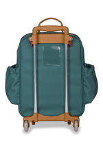 KIT MOCHILA DE RODINHA + LANCHEIRA KIDS - LEÃO - VERDE