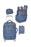 KIT MATERNIDADE 4 PÇS DINOSSAURO - AZUL - MASTERBAG