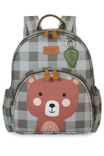 MOCHILA + LANCHEIRA KIDS BEAR - OLIVA - MASTERBAG KIDS