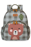 MOCHILA + LANCHEIRA KIDS BEAR - OLIVA - MASTERBAG KIDS
