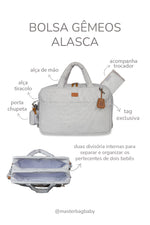 BOLSA GÊMEOS ALASCA - CINZA - MASTERBAG