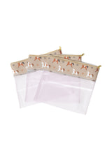 CONJUNTO 3 SAQUINHOS CAVALINHOS - BEGE