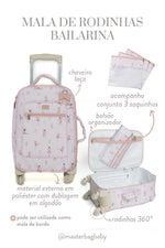 MALA DE RODINHA BAILARINA - ROSE - MASTERBAG