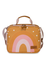 MOCHILA DE RODINHAS + LANCHEIRA KIDS ARCO-ÍRIS BOHO - MOSTARDA - MASTERBAG KIDS