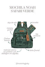 MOCHILA NOAH SAFARI - VERDE