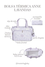 BOLSA TÉRMICA ANNE FLORAL LAVANDAS