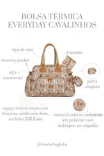 BOLSA TÉRMICA EVERYDAY CAVALINHOS - BEGE