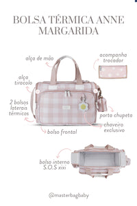 BOLSA TÉRMICA ANNE MARGARIDA - ROSA