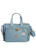 KIT MATERNIDADE 4 PÇS BARQUINHOS LISA - AZUL - MASTERBAG