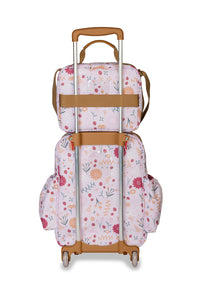 KIT MOCHILA DE RODINHA + LANCHEIRA KIDS - JOANINHA - ROSA