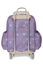MOCHILA DE RODINHAS + LANCHEIRA KIDS UNICÓRNIO - ROXO - MASTERBAG KIDS