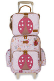 KIT MOCHILA DE RODINHAS + LANCHEIRA KIDS JOANINHA - ROSA