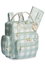 KIT MATERNIDADE 3 PÇS BEAR XADREZ - MENTA