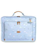 KIT VIAGEM DE FIM DE SEMANA - BARQUINHOS ESTAMPADA - AZUL - MASTERBAG