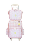 MOCHILA DE RODINHAS + LANCHEIRA KIDS MARGARIDA - ROSA