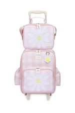 MOCHILA DE RODINHAS + LANCHEIRA KIDS MARGARIDA - ROSA - MASTERBAG KIDS
