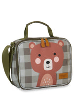 KIT MOCHILA DE RODINHAS + LANCHEIRA + NÉCESSAIRE KIDS BEAR - OLIVA