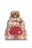 MOCHILA KIDS + LANCHEIRA - COGUMELOS - CARAMELO - MASTERBAG KIDS