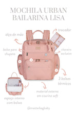 MOCHILA URBAN BAILARINA LISA - ROSE - MASTERBAG
