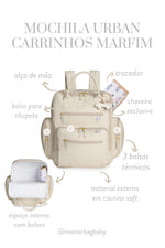 MOCHILA URBAN CARRINHOS - MARFIM - MASTERBAG