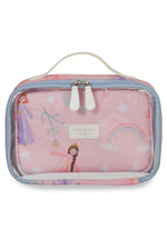 ENVIO A PARTIR DE 12/01/2026 - KIT MOCHILA DE RODINHAS + LANCHEIRA + NÉCESSAIRE KIDS PRINCESAS - ROSA