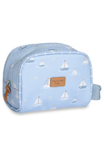 KIT MATERNIDADE 3 PÇS  BARQUINHOS LISA - AZUL - MASTERBAG