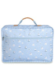 KIT VIAGEM DE FIM DE SEMANA - BARQUINHOS ESTAMPADA - AZUL - MASTERBAG