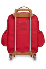 MOCHILA DE RODINHAS + LANCHEIRA KIDS CARROS - VERMELHO - MASTERBAG KIDS
