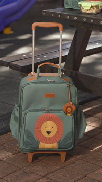 Stories de MOCHILA DE RODINHA KIDS LEÃO - VERDE - MASTERBAG