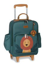 MOCHILA DE RODINHA KIDS LEÃO - VERDE - MASTERBAG
