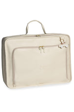 MALA VINTAGE CARRINHOS - MARFIM - MASTERBAG