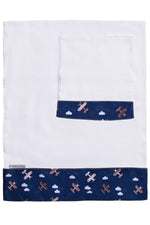 KIT FRALDA DE BOCA AVIÃO - AZUL - MASTERBAG