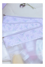 CONJUNTO 3 SAQUINHOS FLORAL LAVANDAS - MASTERBAG
