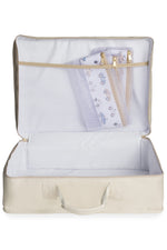 MALA VINTAGE CARRINHOS - MARFIM - MASTERBAG